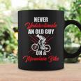 Never Underestimate An Old Guy On A Mountain Bike Cycling Coffee Mug Gifts ideas
