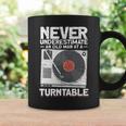 Never Underestimate An Old Man At A Turntable Cool Dj Coffee Mug Gifts ideas