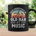 Never Underestimate An Old Man At Music Fathers Day Coffee Mug Gifts ideas