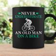 Never Underestimate An Old Man On A Bike Biking Bike Bicycle Coffee Mug Gifts ideas
