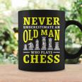 Never Underestimate An Old Man Who Plays Chess Gift For Mens Coffee Mug Gifts ideas