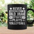 Never Underestimate An Old Man Who Plays Volleyball Coffee Mug Gifts ideas