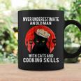 Never Underestimate An Old Man With Cats And Cooking Skill Old Man Funny Gifts Coffee Mug Gifts ideas