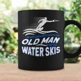 Never Underestimate An Old Man With Water Skis Waterski Coffee Mug Gifts ideas