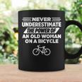 Never Underestimate An Old Woman On A Bicycle Coffee Mug Gifts ideas