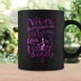 Never Underestimate An Old Woman With A Bicycle Funny Quote Coffee Mug Gifts ideas
