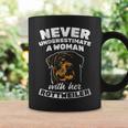 Never Underestimate Woman With Rottweiler Rottie Rott Pet Gift For Womens Coffee Mug Gifts ideas