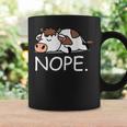 Nope Funny Lazy Cow Nope Not Today Coffee Mug Gifts ideas