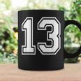 Number 13 Varsity Sports Team Jersey 13Th Birthday 13 Years Coffee Mug Gifts ideas