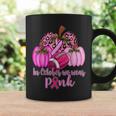 In October We Wear Pink Football Pumpkin Breast Cancer Coffee Mug Gifts ideas
