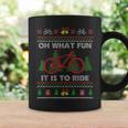 Oh What Fun Bike Ugly Christmas Sweater Cycling Xmas Idea Coffee Mug Gifts ideas