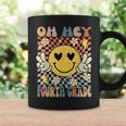 Oh Hey 4Th Grade Smile Retro Face Back To School Teacher Coffee Mug Gifts ideas