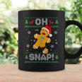 Oh Snap Gingerbread Man Christmas Cookie Ugly Sweater Coffee Mug Gifts ideas