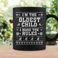 Oldest Child Christmas Ugly Sweater Christmas Sibling Coffee Mug Gifts ideas