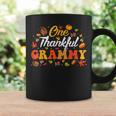 One Thankful Grammy Turkey Autumn Leaves Fall Thanksgiving Coffee Mug Gifts ideas
