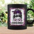 Overdose Awareness Wear Purple Leopard Messy Bun Coffee Mug Gifts ideas