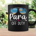 Paraprofessional Para Off Duty Sunglasses Beach Sunset Retro Coffee Mug Gifts ideas