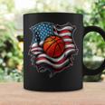 Patriotic Basketball 4Th Of July Men Usa American Flag Boys Coffee Mug Gifts ideas
