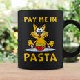 Pay Me In Pasta Spaghetti Italian Pasta Lover Cat Coffee Mug Gifts ideas