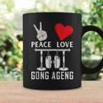 Peace Love Gong Ageng Indonesian Instrument Music Coffee Mug Gifts ideas