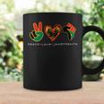 Peace Love Junenth Pride Black Remembering My Ancestors Coffee Mug Gifts ideas