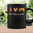 Peace Love Pumpkin Video Game Fall Halloween For Kids Boy Halloween For Kids Coffee Mug Gifts ideas