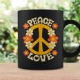 Peace Sign Love 60S 70S 80S Hippie Floral Halloween Girls Coffee Mug Gifts ideas