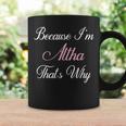 Personalized Altha Name Personalized Cute Pink Gi Coffee Mug Gifts ideas