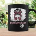 Phlebotomist Life Messy Bun Women Nurse Phlebotomy Coffee Mug Gifts ideas