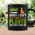 Plants And Dog Lover Gardener Funny Gardening And Dogs Lover Coffee Mug Gifts ideas