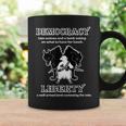Political Liberty Vs Democracy Lamb Two Wolves Novelty Gift Coffee Mug Gifts ideas