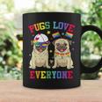 Pride Parade Pugs Love Everyone Lgbt Pugs Gay Pride Lgbt Coffee Mug Gifts ideas