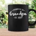 Promoted To Grandpa Est 2024 Grandfather To Be Fathers Day Coffee Mug Gifts ideas