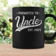 Promoted To Uncle Est 2024 Father's Day To New Dad Coffee Mug Gifts ideas