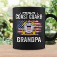 Proud Coast Guard Grandpa With American Flag Gift Veteran Veteran Funny Gifts Coffee Mug Gifts ideas