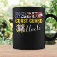 Proud Coast Guard Uncle With American Flag For Veteran Day Veteran Funny Gifts Coffee Mug Gifts ideas