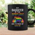 Proud Of My Daughter Rainbow Sheep Pride Ally Lgbtq Gay Coffee Mug Gifts ideas