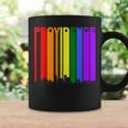 Providence Rhode Island Skyline Rainbow Lgbt Gay Pride Coffee Mug Gifts ideas