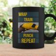 Punchy Graphics Wrap Train Punch Repeat Boxing Kickboxing Coffee Mug Gifts ideas