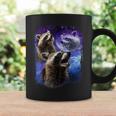 Racoons Howling At The Moon Funny Three Racoon Meme Vintage Coffee Mug Gifts ideas