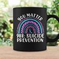 Rainbow You Matter 988 Suicide Prevention Awareness Ribbon Coffee Mug Gifts ideas
