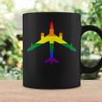 Rainbow Pride Lgbt Airplane Gay Pilot Coffee Mug Gifts ideas