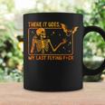 There It Goes My Last Flying Fuck Skeleton Halloween Coffee Mug Gifts ideas