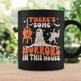 There's Some Horrors In This House Halloween Pumpkin Ghost Coffee Mug Gifts ideas