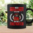 Retired Never Underestimate An Old Man Who Was A Firefighter Gift For Mens Coffee Mug Gifts ideas