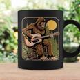 Retro Bigfoot Sasquatch Playing Acoustic Guitar Guitarist Coffee Mug Gifts ideas