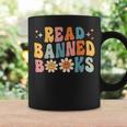 Retro Flower Read Banned Book Reading Book Lovers Readers Reading Funny Designs Funny Gifts Coffee Mug Gifts ideas