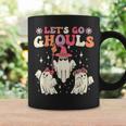 Retro Groovy Let's Go Ghouls Halloween Ghost Outfit Costume Coffee Mug Gifts ideas