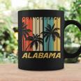 Retro Orange Beach Alabama Palm Trees Vacation Coffee Mug Gifts ideas