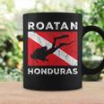 Retro Roatan Honduras Scuba Dive Vintage Dive Flag Diving Coffee Mug Gifts ideas